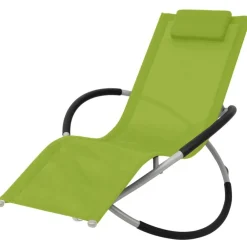 vidaXL Muebles De Jardín-Tumbona geométrica de jardín de acero