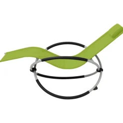 vidaXL Muebles De Jardín-Tumbona geométrica de jardín de acero