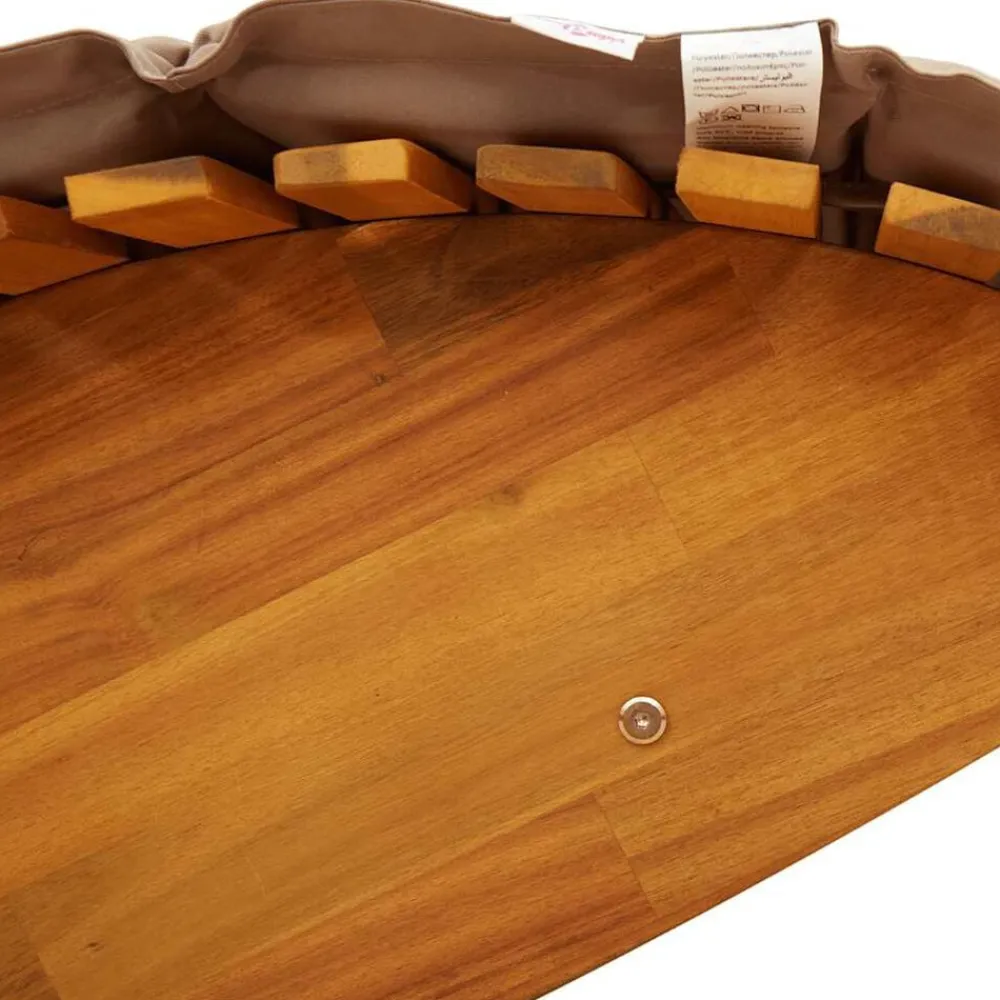 vidaXL Muebles De Jardín-Tumbona mecedora con cojín de madera maciza de acacia