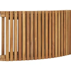 vidaXL Tumbona plegable con mesa de madera maciza de teca Sale