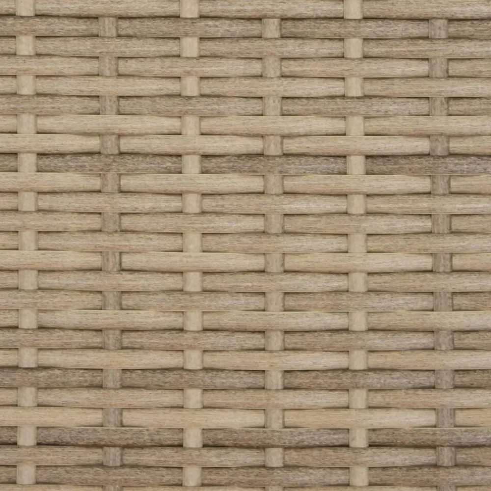 vidaXL Muebles De Jardín-Tumbonas 2 piezas con mesa ratán sintético beige