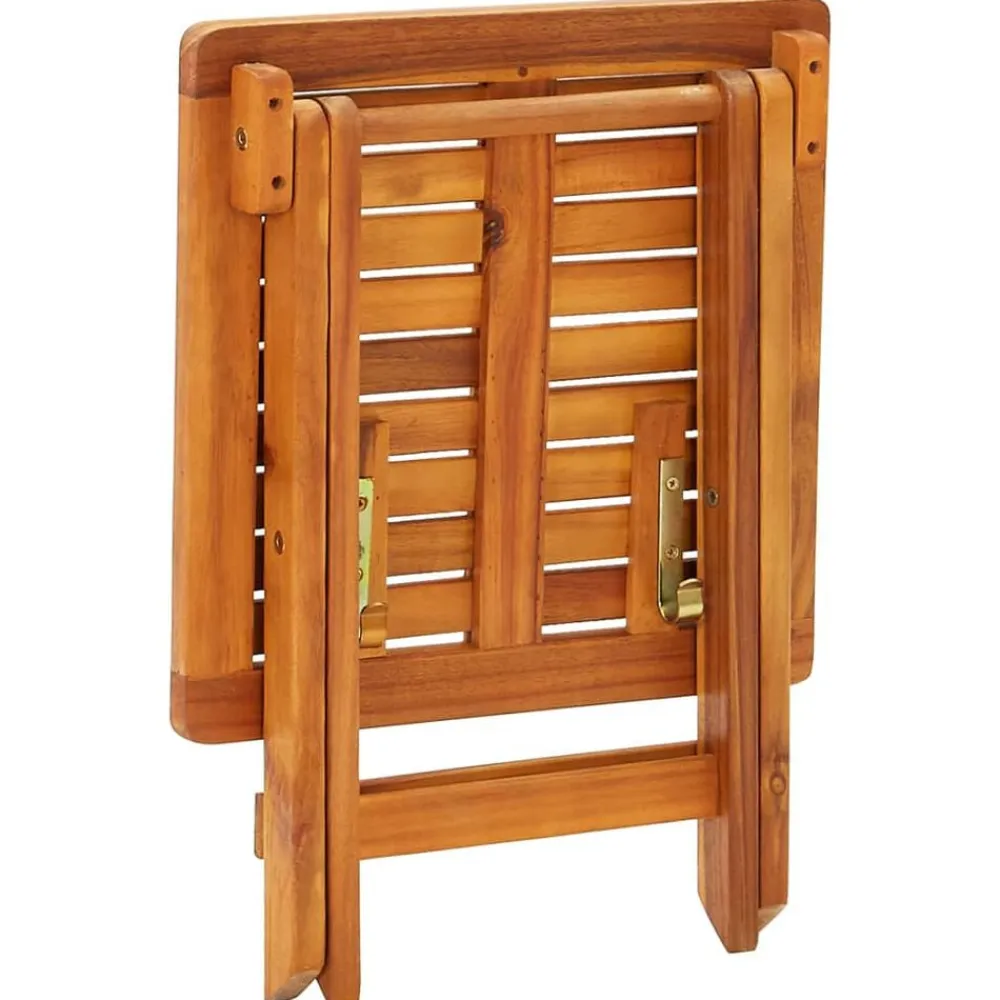 vidaXL Tumbonas con mesa y cojines 2 uds madera maciza de acacia Taupé Outlet