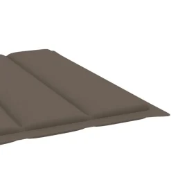 vidaXL Tumbonas con mesa y cojines 2 uds madera maciza de acacia Taupé Outlet