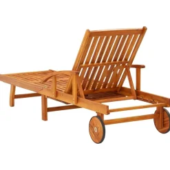 vidaXL Tumbonas con mesa y cojines 2 uds madera maciza de acacia Taupé Outlet
