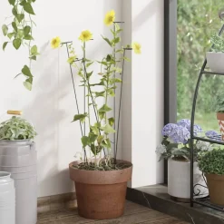 vidaXL Tutores para plantas 20 unidades acero verde oscuro 40 cm Sale