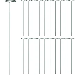 vidaXL Tutores para plantas 20 unidades acero verde oscuro 40 cm Sale