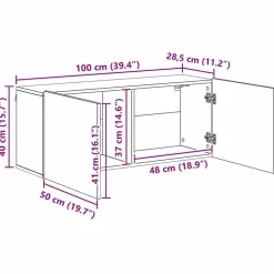 vidaXL Unidad de Pared para TV 5 pcs Madera de ingeniería Roble negro Hot