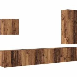 vidaXL Muebles Tv-Unidad de Pared para TV 5 pcs