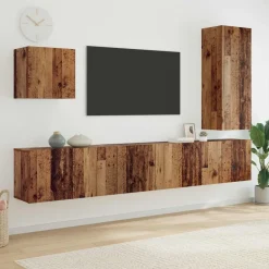 vidaXL Muebles Tv-Unidad de Pared para TV 5 pcs