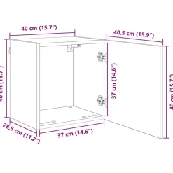vidaXL Muebles Tv-Unidad de Pared para TV 5 pcs