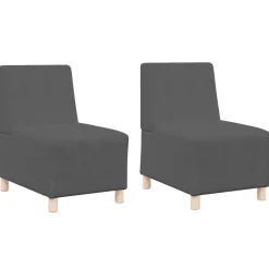 vidaXL Sofás-Unidad de Sofá Modular sin Brazos 2 pcs