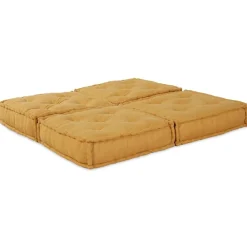 vidaXL Unidad de Sofá Modular 2 pcs 140 x 70 x 36 cm tela Amarillo Online
