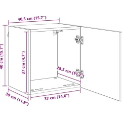 vidaXL Unidades de pared para TV 4 pcs Roble artesanal Roble artisan Outlet