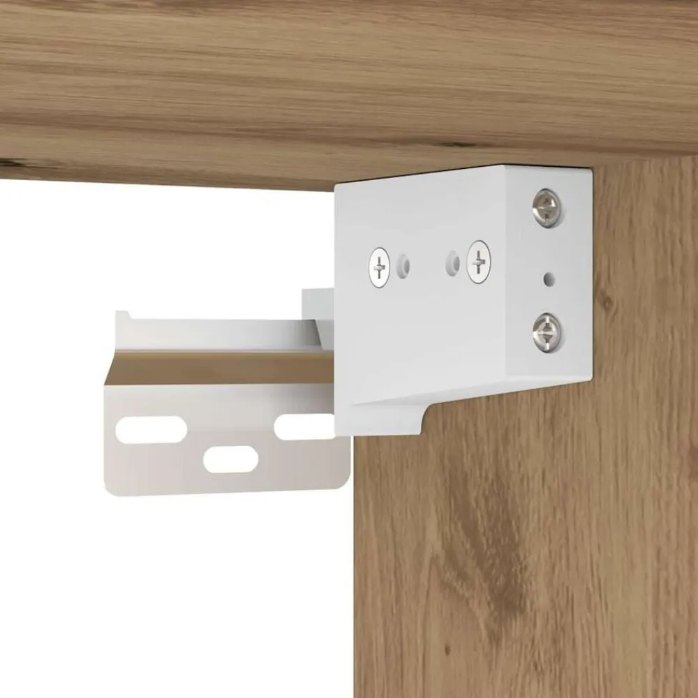 vidaXL Unidades de pared para TV 4 pcs Roble artesanal Roble artisan Outlet