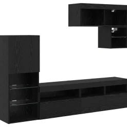 vidaXL Muebles Tv-Unidades de pared para TV Montaje en la pared 6 pcs