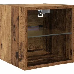 vidaXL Unidades de pared para TV 8 pcs Madera vieja Madera envejecida Best