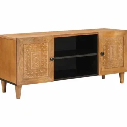 vidaXL Unidades de TV con estante Marrón Claro 105 x 33 x 46 cm Marr&oacute;n claro (acabado desértico) Outlet