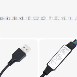vidaXL Muebles Tv-Unidades de TV de Pared con LED 6 pcs