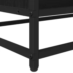 vidaXL Unidades de TV 61 x 40 x 46 cm Madera contrachapada Roble negro Clearance
