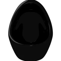 vidaXL Urinario de pared con válvula de descarga cerámica Negro New