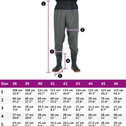 vidaXL Vadeador de cintura con botas talla 38 Verde oscuro Hot