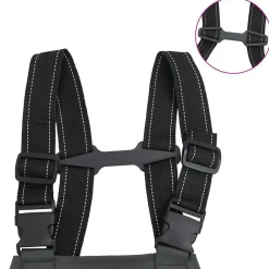 vidaXL Vadeador de pecho con botas talla 45 Verde oscuro Sale