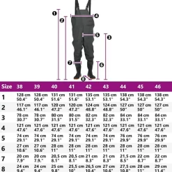 vidaXL Vadeador de pecho con botas talla 44 Verde oscuro Clearance