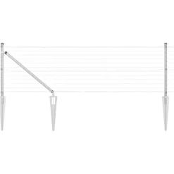 vidaXL Valla con Poste Plateado 0,4 x 10 m Acero Acero galvanizado Online