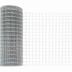 vidaXL Valla con Poste Plateado 0,4 x 10 m Acero Acero galvanizado Online