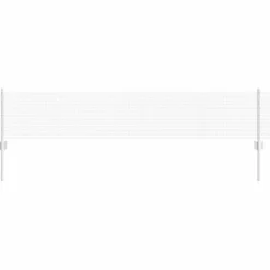 vidaXL Valla con Poste Plateado 0,4 x 10 m Acero Acero galvanizado Best