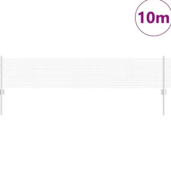 vidaXL Valla con Poste Plateado 0,4 x 10 m Acero Acero galvanizado Best