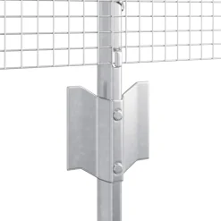vidaXL Valla con Poste Plateado 0,4 x 10 m Acero Acero galvanizado Best