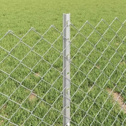 vidaXL Vallas De Jardín-Valla con Poste Plateado 0,4 x 10 m Acero