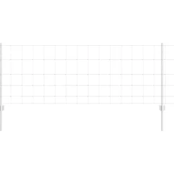 vidaXL Valla con Poste Plateado 0,8 x 25 m Acero Acero galvanizado Clearance