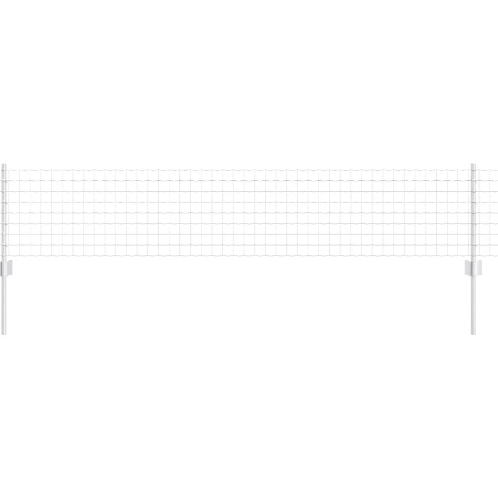 vidaXL Valla con Poste Plateado 0,4 x 10 m Acero Acero galvanizado Sale