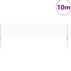vidaXL Valla con Poste Plateado 0,4 x 10 m Acero Acero galvanizado Sale