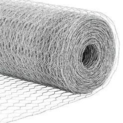 vidaXL Valla con Poste Plateado 0,4 x 10 m Acero Acero galvanizado Hot