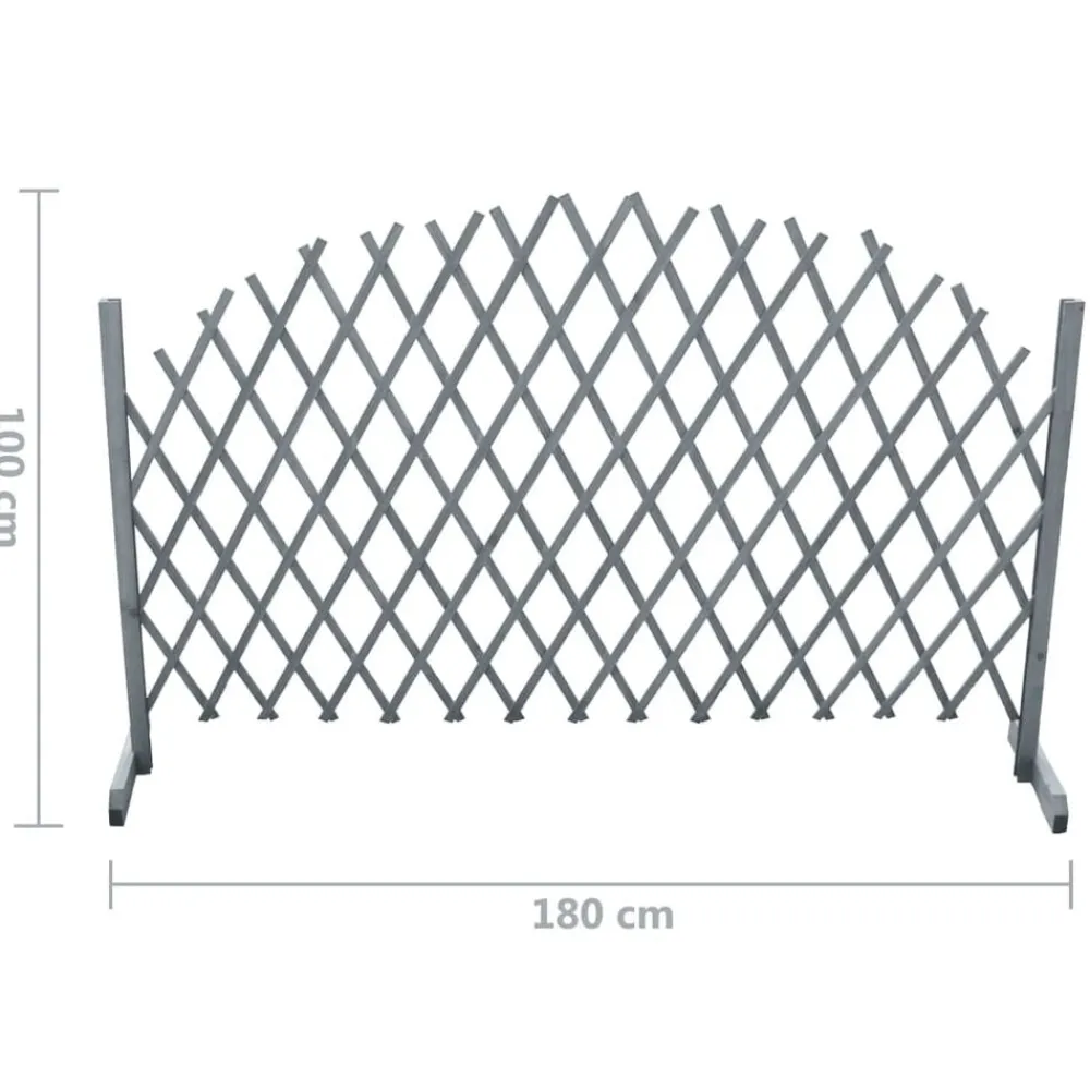 vidaXL Vallas De Jardín-Valla de enrejado de madera maciza de abeto 1,8x1 m