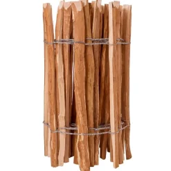vidaXL Valla de estacas madera de avellano 60x500 cm Clearance