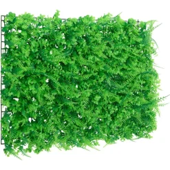 vidaXL Valla de hojas de helecho artificial 6 uds verde 40x60 cm