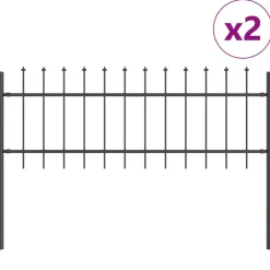 vidaXL Vallas De Jardín-Valla de Jardín 2 pcs 3,4 x 0,6 m