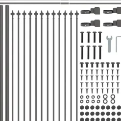 vidaXL Vallas De Jardín-Valla de Jardín 2 pcs 3,4 x 0,6 m