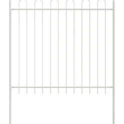 vidaXL Valla de Jardín 2 pcs 3,4 x 0,6 m Gris