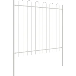 vidaXL Valla de Jardín 2 pcs 3,4 x 0,6 m Gris