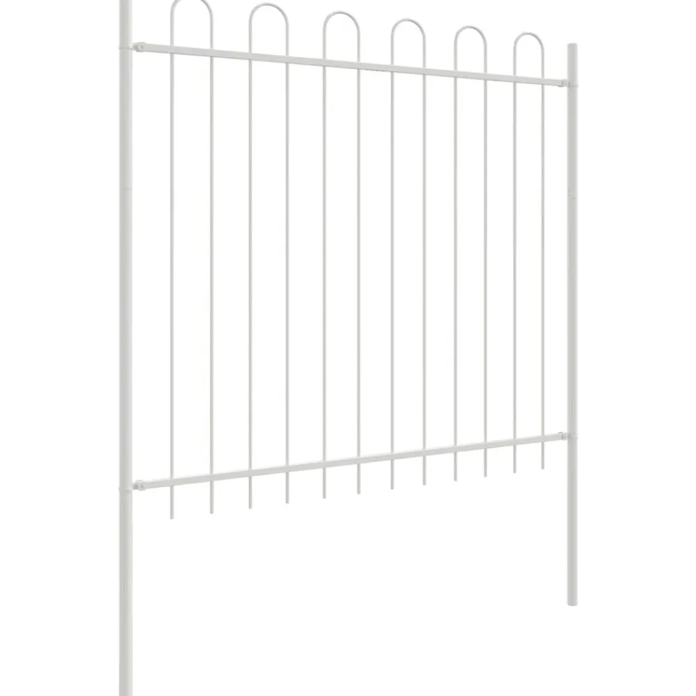 vidaXL Valla de Jardín 2 pcs 3,4 x 0,6 m Gris