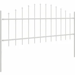 vidaXL Valla de Jardín 2 pcs 170 x 140 cm White Clearance