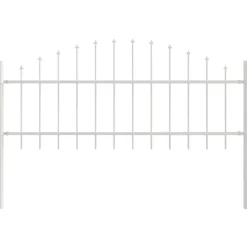 vidaXL Valla de Jardín 2 pcs 170 x 140 cm White Clearance