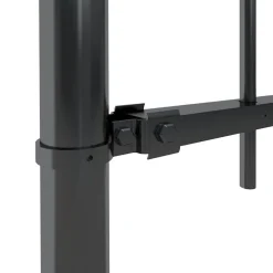 vidaXL Vallas De Jardín-Valla de jardín Boxtel con aro superior de acero, 181x60 cm, negro