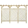 vidaXL Vallas De Jardín-Valla de jardín con pérgola madera pino impregnada 300x50x200cm