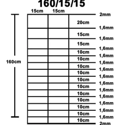 vidaXL Valla de jardín de acero galvanizado plateado 50x1,6 m Sale